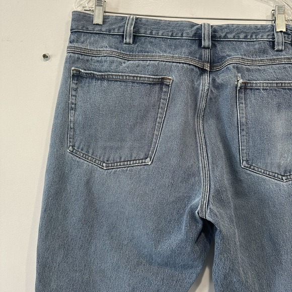 Duluth Trading Flex Ballroom Denim Jeans Men's 40x28 Relaxed Fit Light Wash - Picture 10 of 13